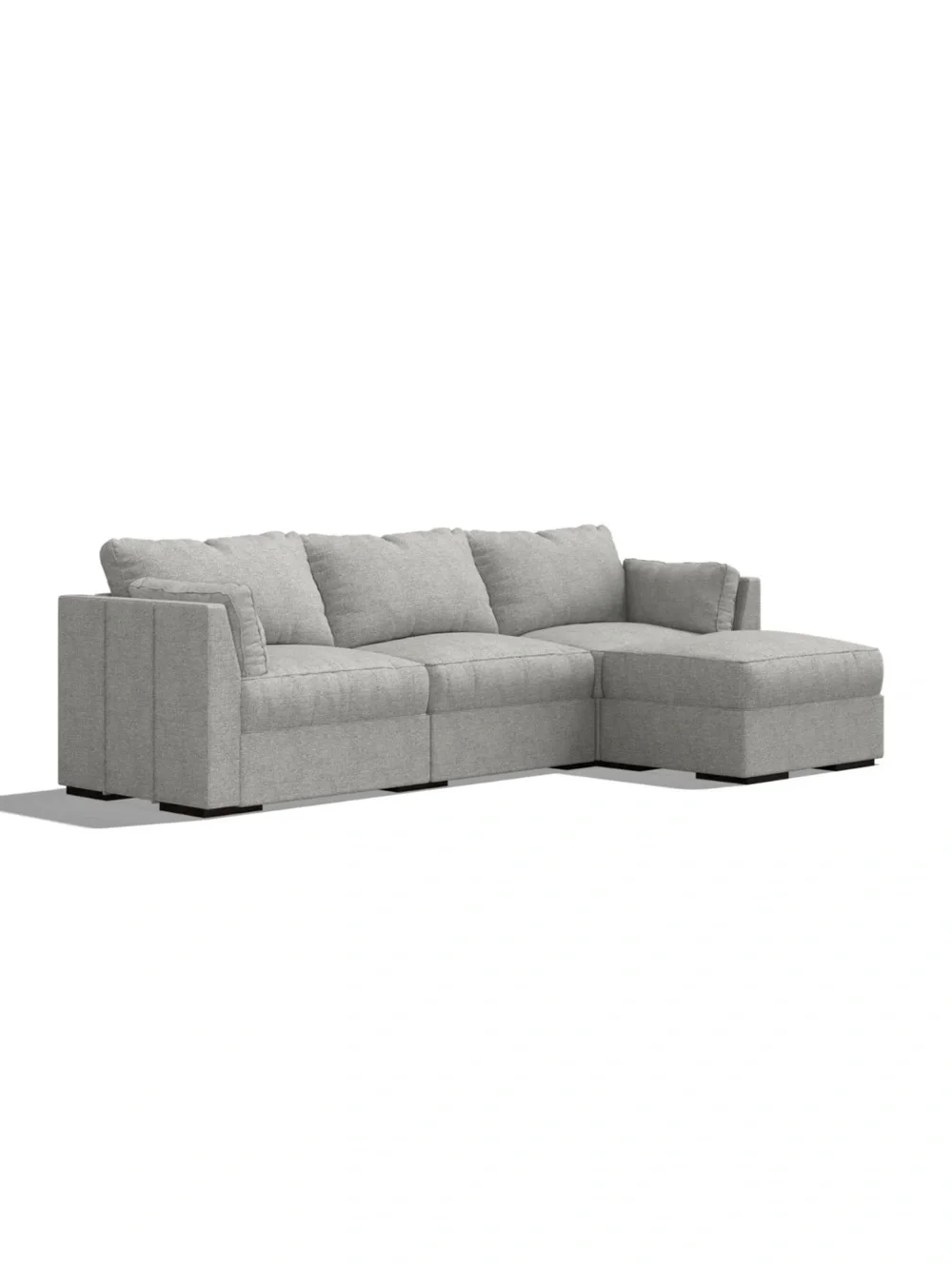 Lovesac Sactional Covers Set Only – Glacier Crossweave – 4 Seats + 5 Angled Side